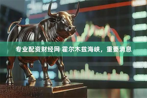 专业配资财经网 霍尔木兹海峡，重要消息